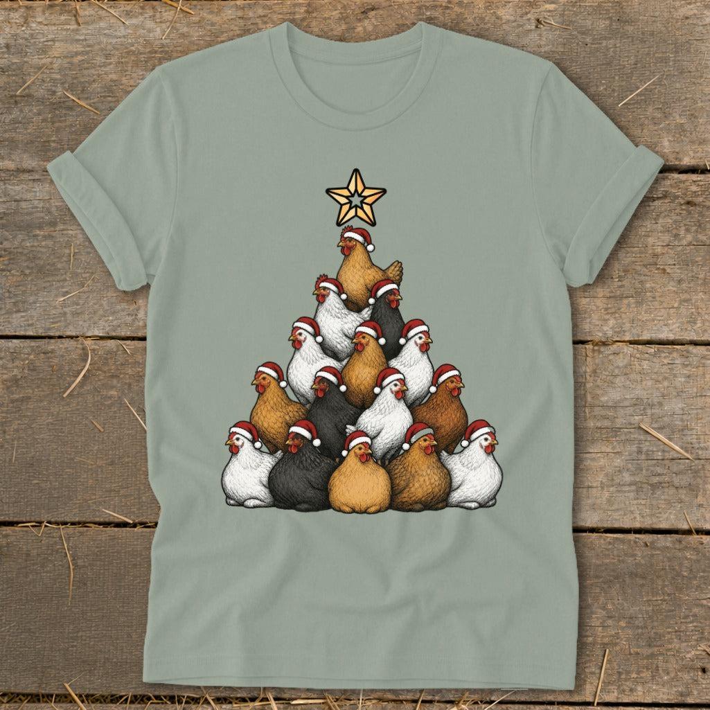 Santa Chicken Tree Softstyle Tee