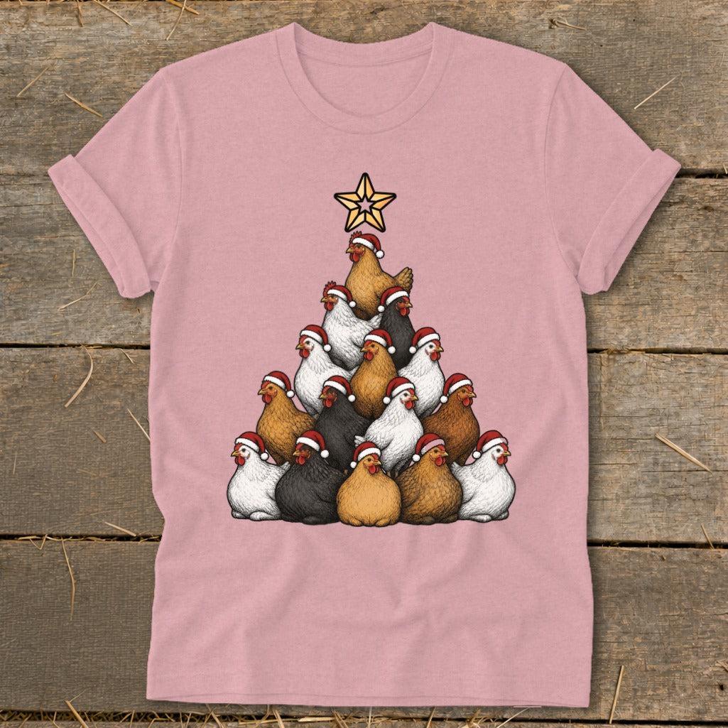 Santa Chicken Tree Softstyle Tee