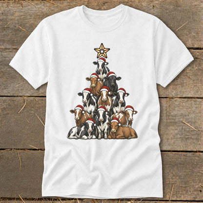 Santa Cow Tree Classic Tee