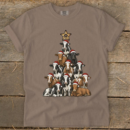 Santa Cow Tree Signature Tee