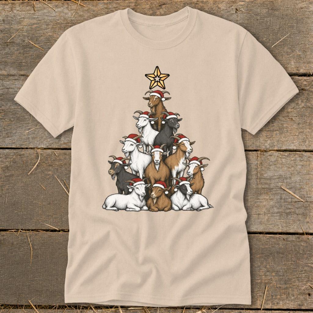 Santa Goat Tree Classic Tee