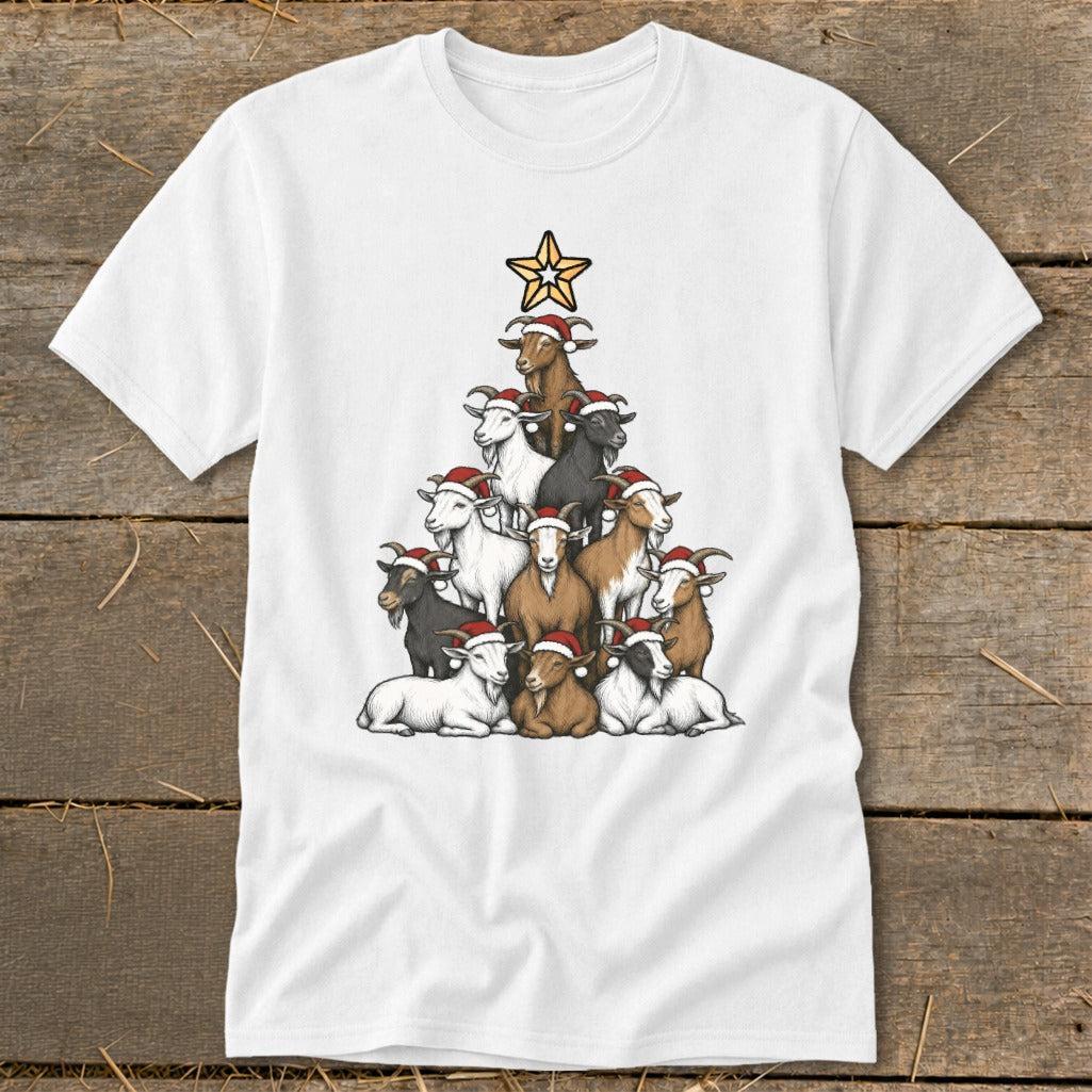 Santa Goat Tree Classic Tee