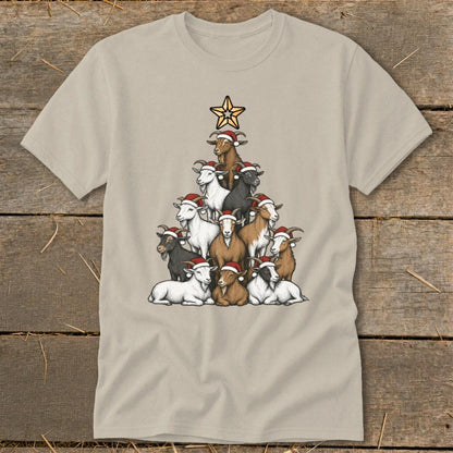 Santa Goat Tree Classic Tee
