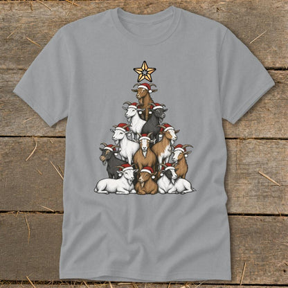 Santa Goat Tree Classic Tee