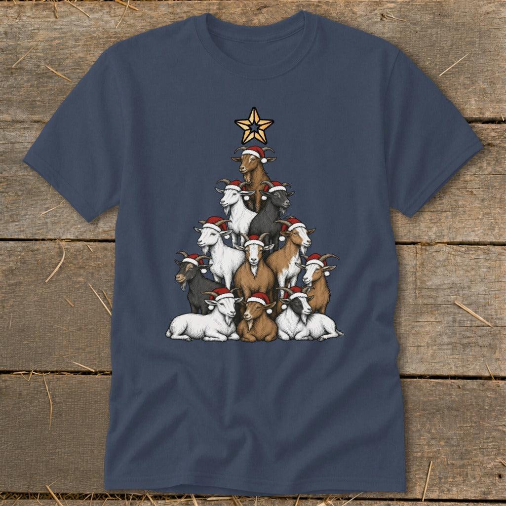 Santa Goat Tree Classic Tee