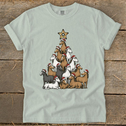 Santa Horse Tree Signature Tee