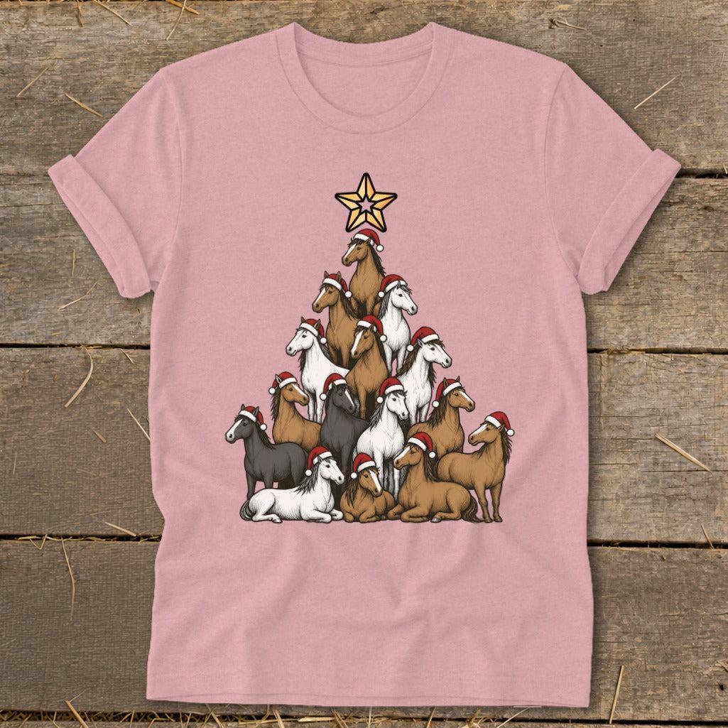 Santa Horse Tree Softstyle Tee