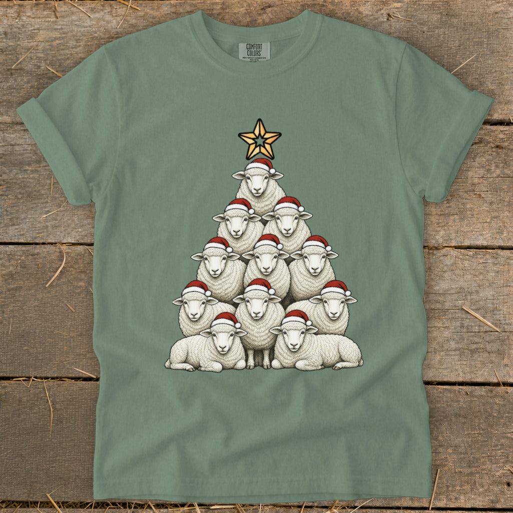 Santa Sheep Tree Signature Tee