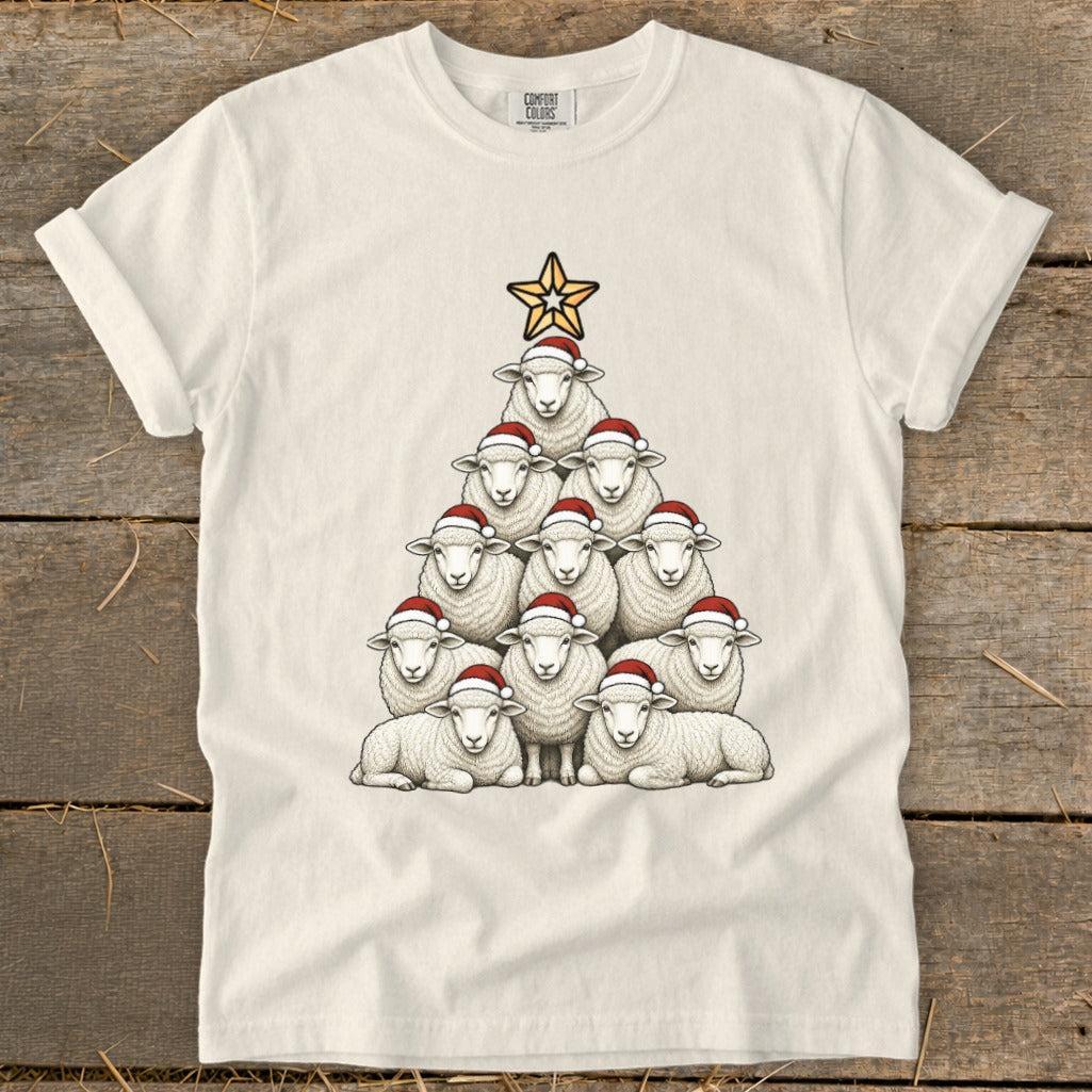 Santa Sheep Tree Signature Tee