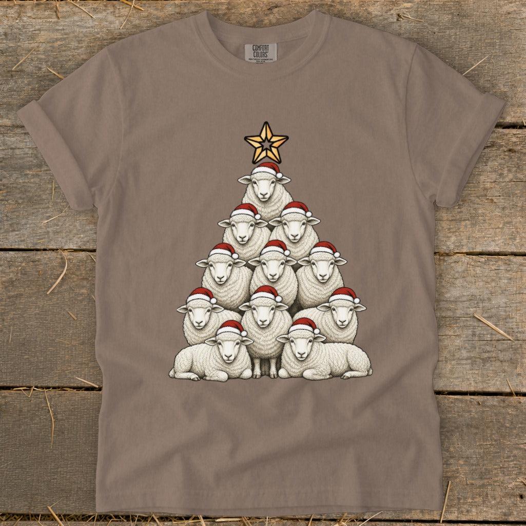 Santa Sheep Tree Signature Tee
