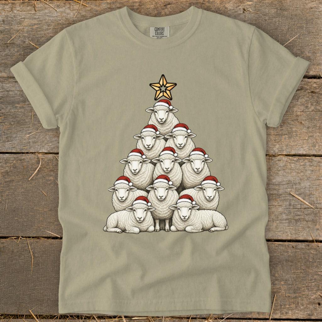 Santa Sheep Tree Signature Tee