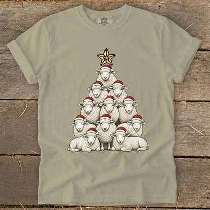 Santa Sheep Tree Signature Tee