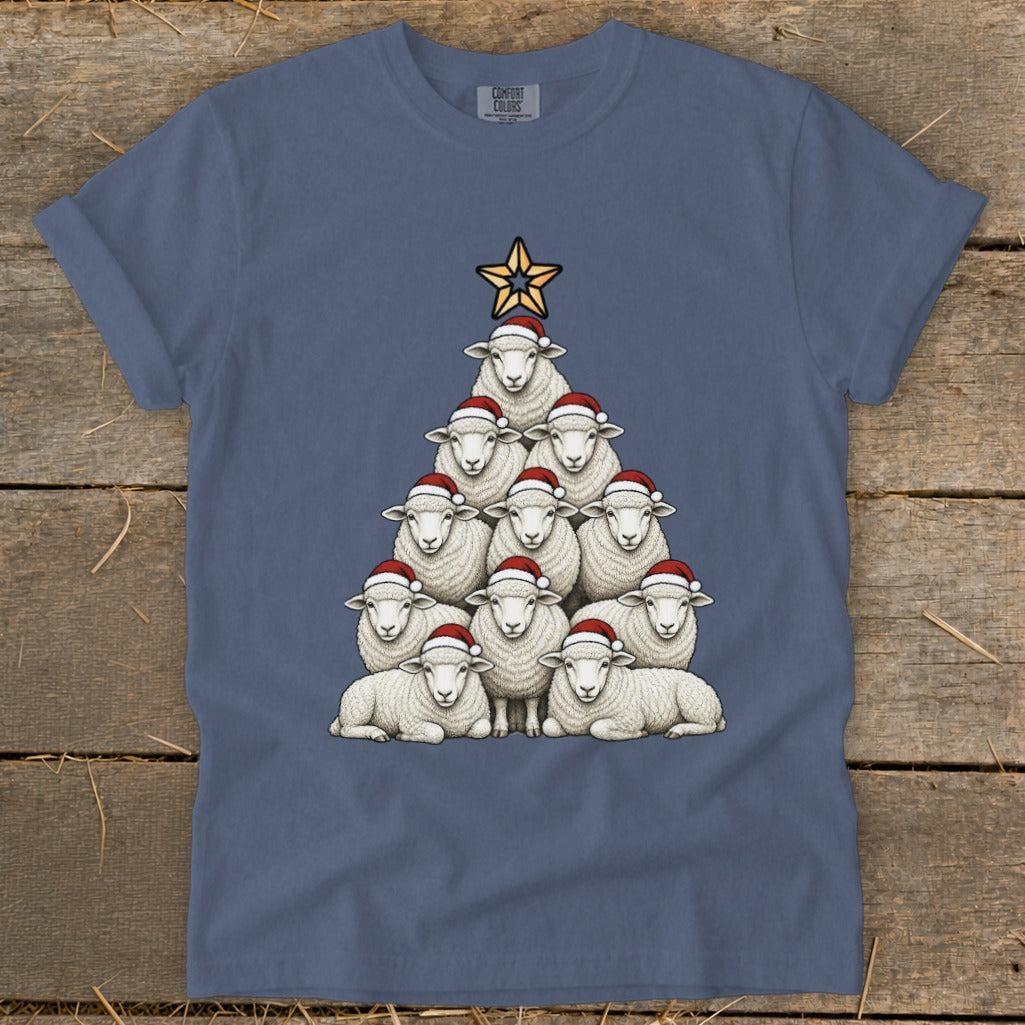 Santa Sheep Tree Signature Tee