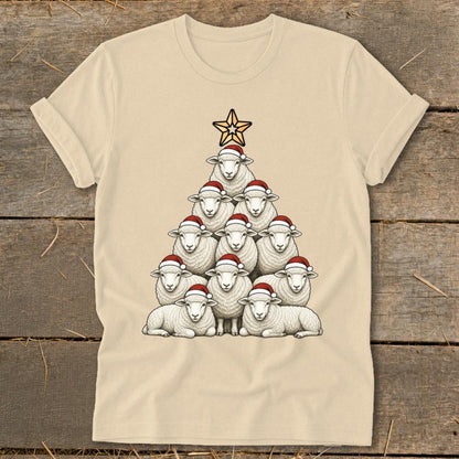 Santa Sheep Tree Softstyle Tee