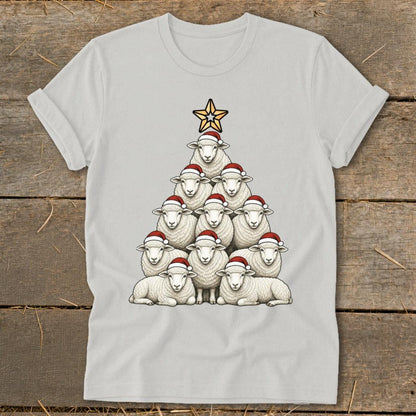 Santa Sheep Tree Softstyle Tee