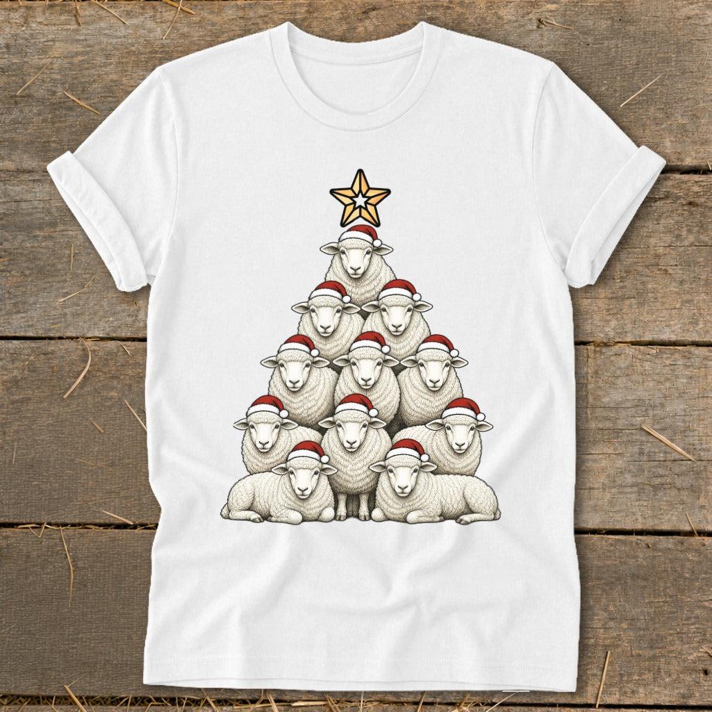 Santa Sheep Tree Softstyle Tee