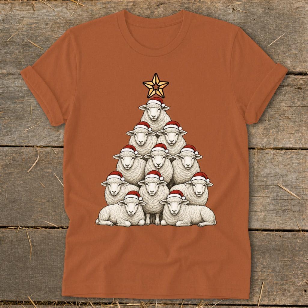 Santa Sheep Tree Softstyle Tee