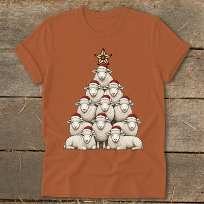 Santa Sheep Tree Softstyle Tee