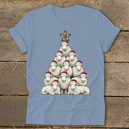 Santa Sheep Tree Softstyle Tee