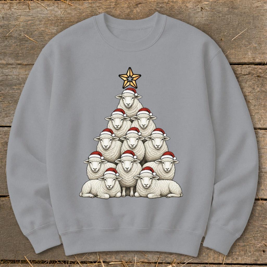 Santa Sheep Tree Sweatshirt