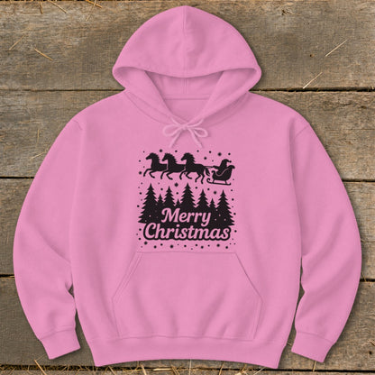 Santa's Horse Sleigh Hoodie