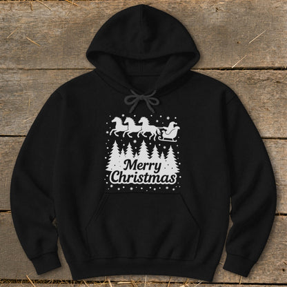 Santa's Horse Sleigh Hoodie