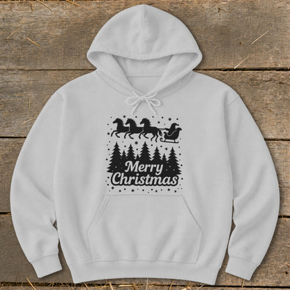 Santa's Horse Sleigh Hoodie