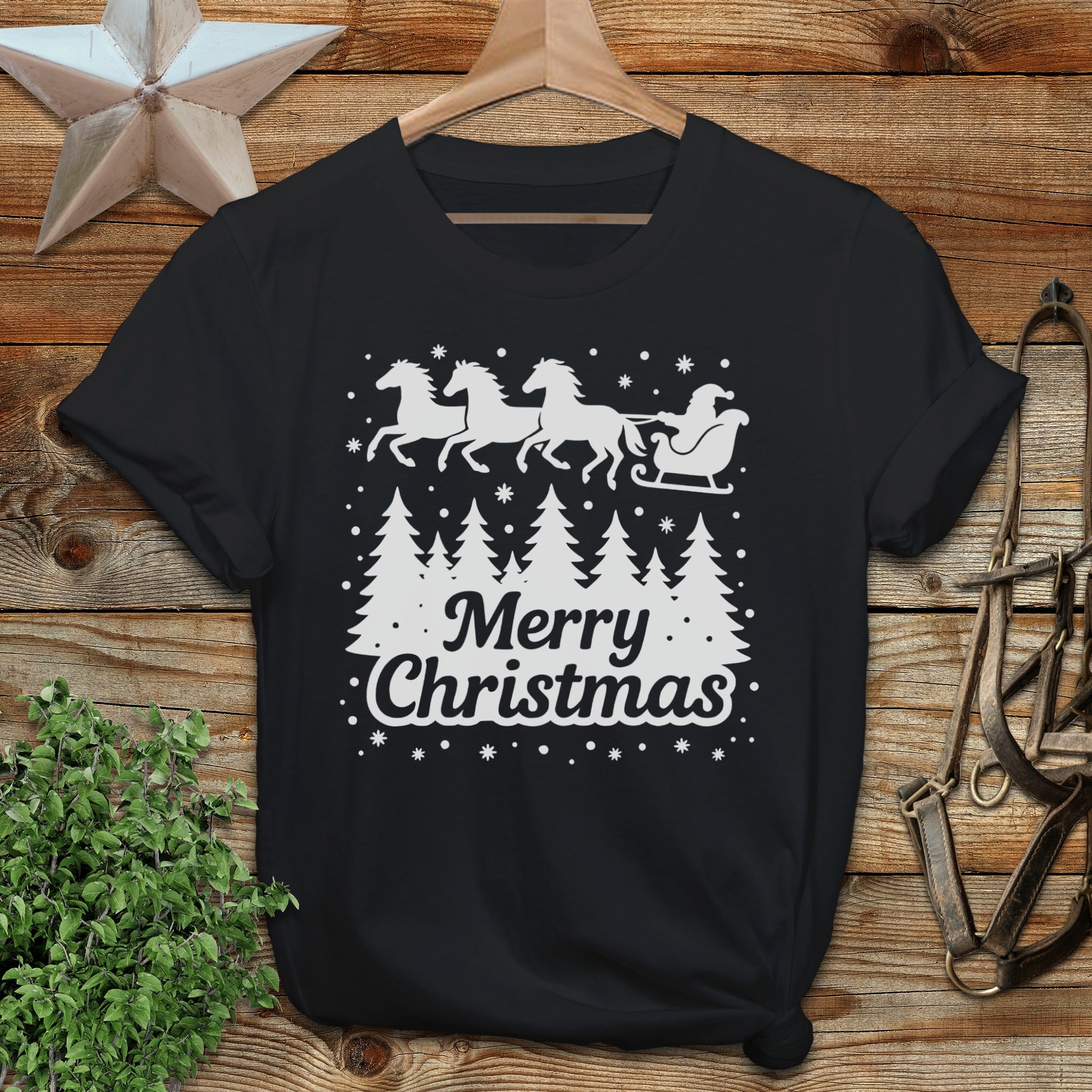 Santa's Horse Sleigh Softstyle Tee