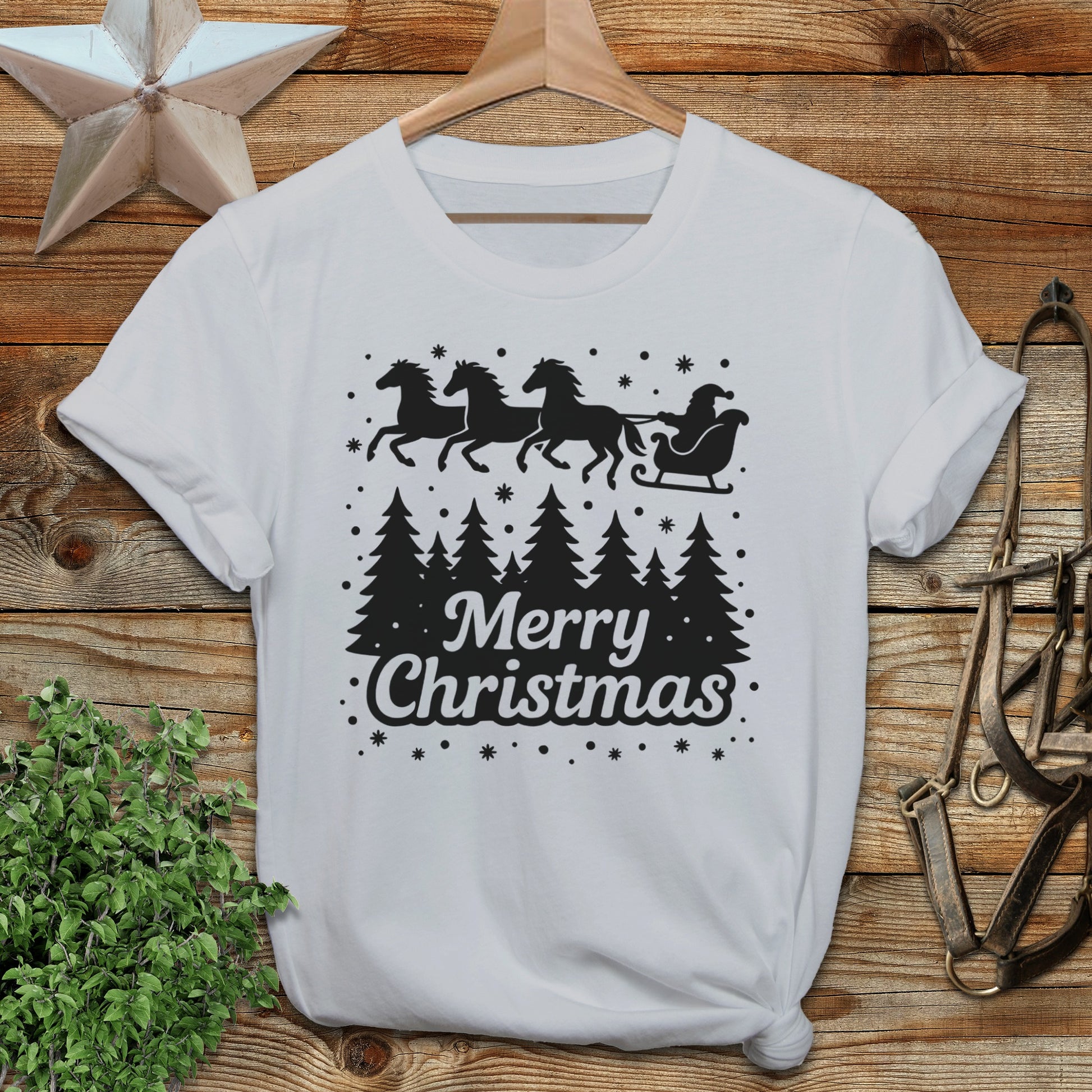 Santa's Horse Sleigh Softstyle Tee