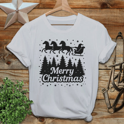 Santa's Horse Sleigh Softstyle Tee