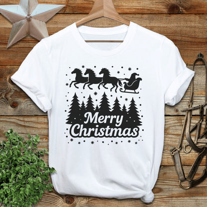 Santa's Horse Sleigh Softstyle Tee