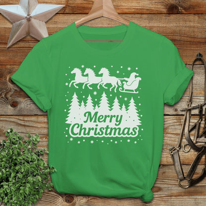 Santa's Horse Sleigh Softstyle Tee