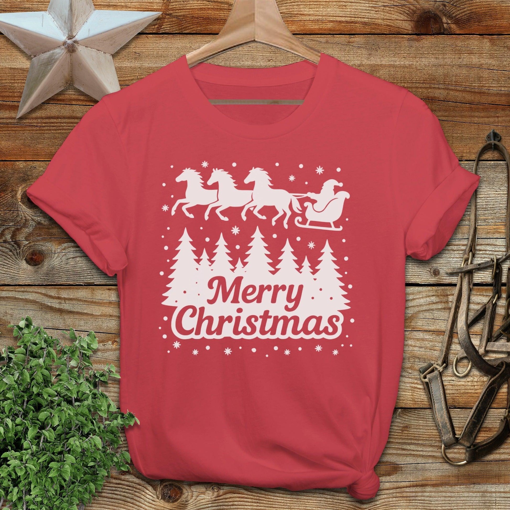 Santa's Horse Sleigh Softstyle Tee