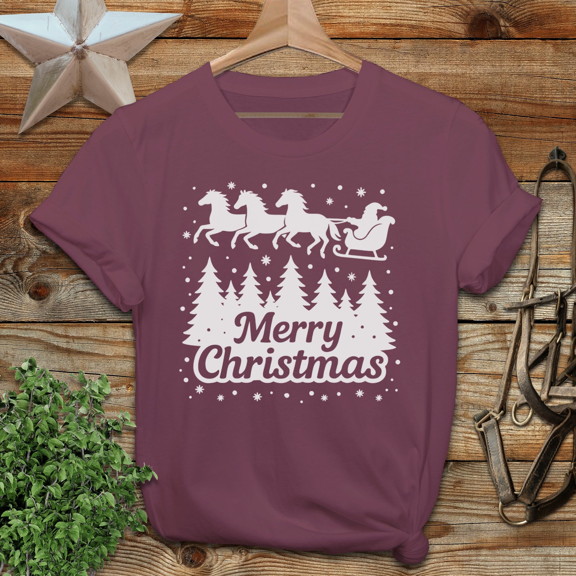 Santa's Horse Sleigh Softstyle Tee