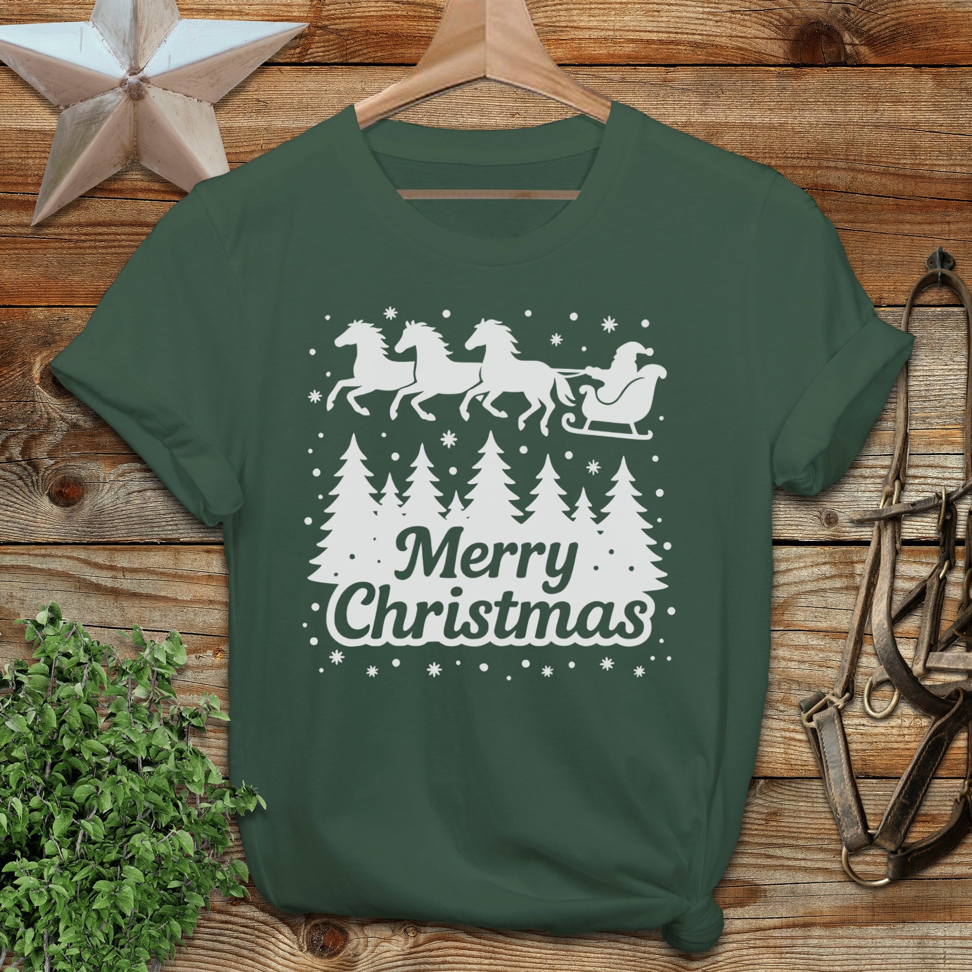 Santa's Horse Sleigh Softstyle Tee