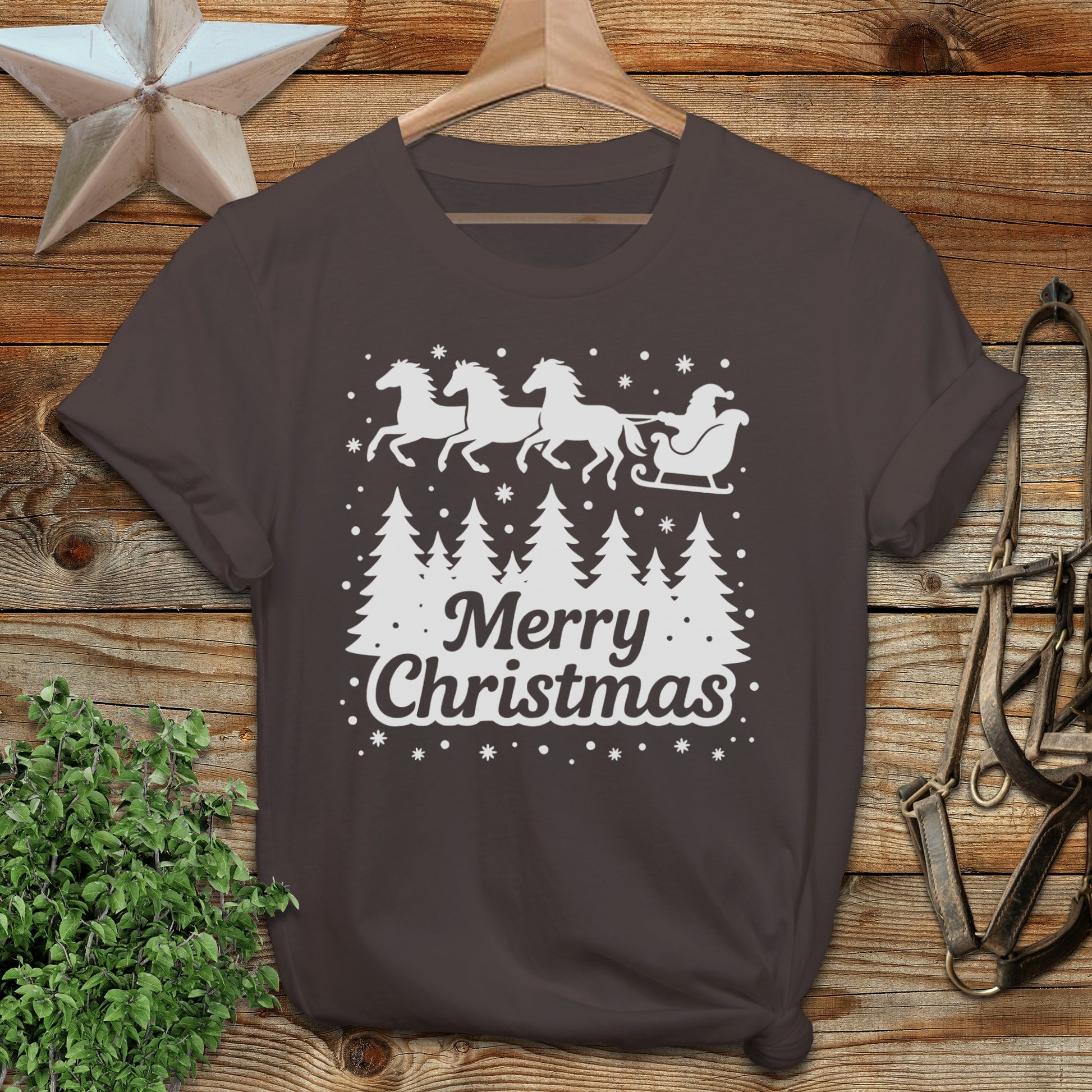 Santa's Horse Sleigh Softstyle Tee