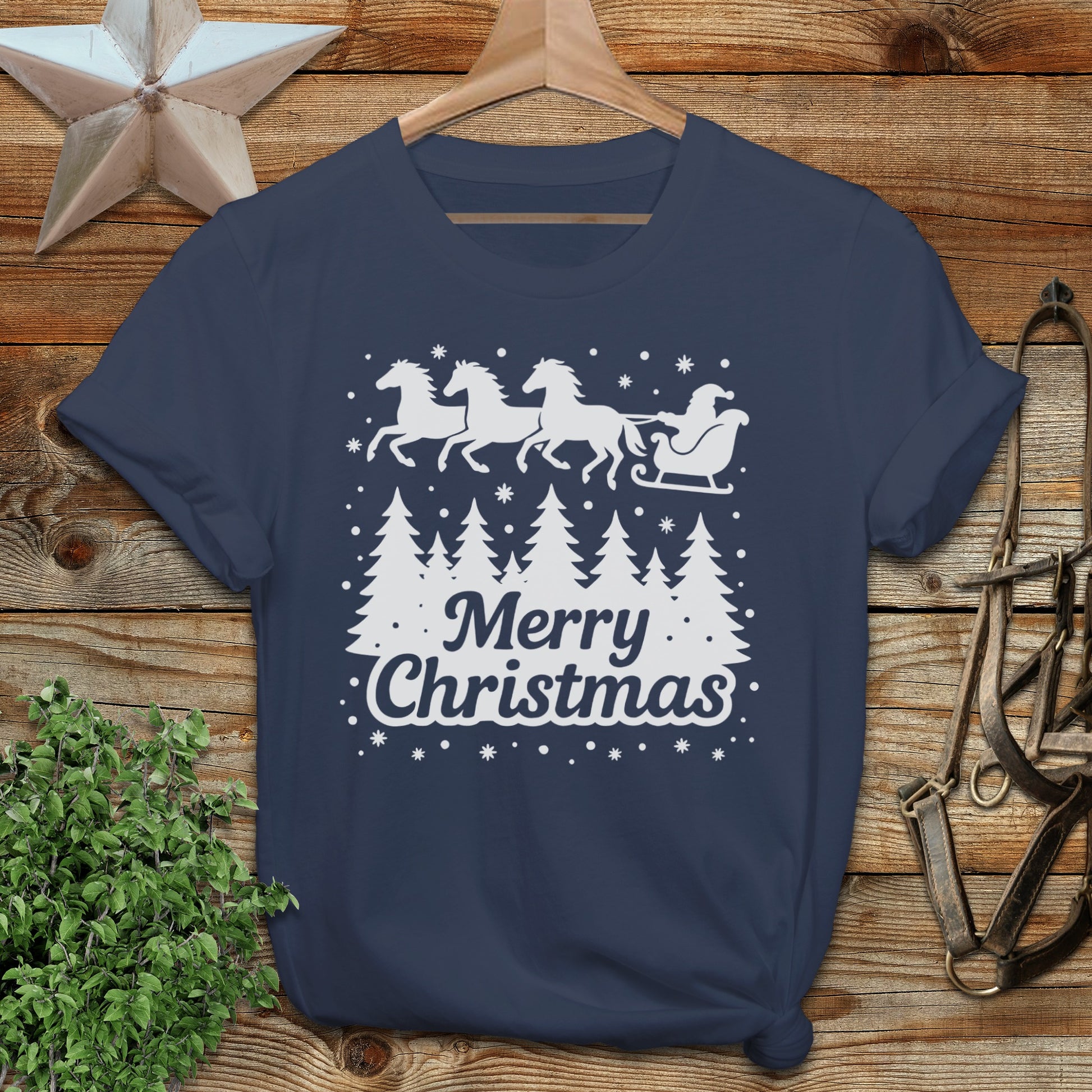 Santa's Horse Sleigh Softstyle Tee