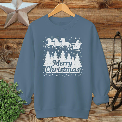 Santa's Horse Sleigh Sweatshirt