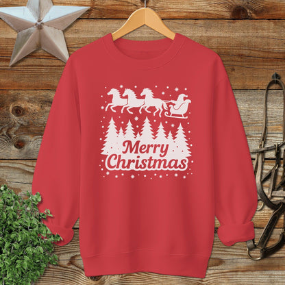 Santa's Horse Sleigh Sweatshirt
