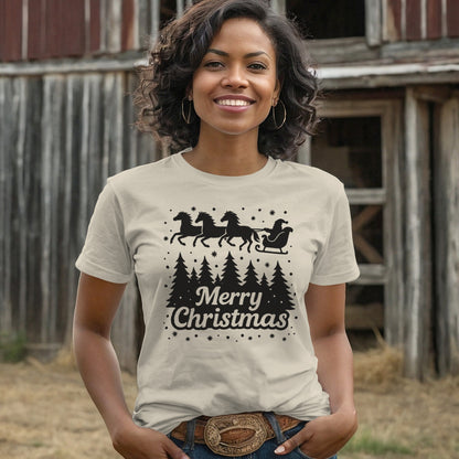 Santa's Horse Sleigh T-shirt