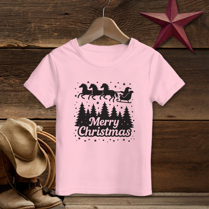 Santa's Horse Sleigh T-shirt (Toddler)