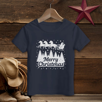 Santa's Horse Sleigh T-shirt (Toddler)