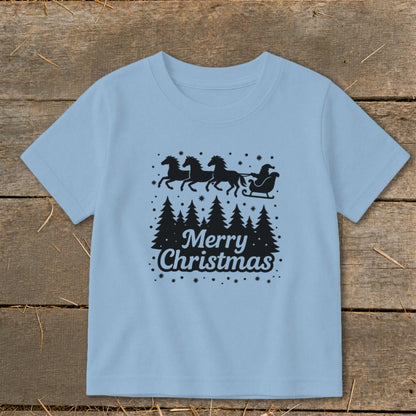 Santa's Horse Sleigh Toddler Tee