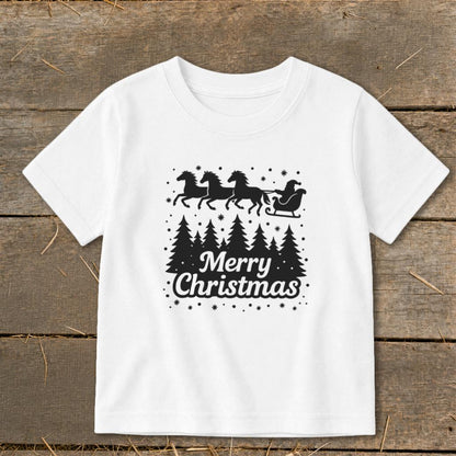 Santa's Horse Sleigh Toddler Tee