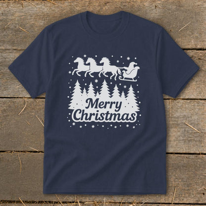 Santa's Horse Sleigh Youth Tee