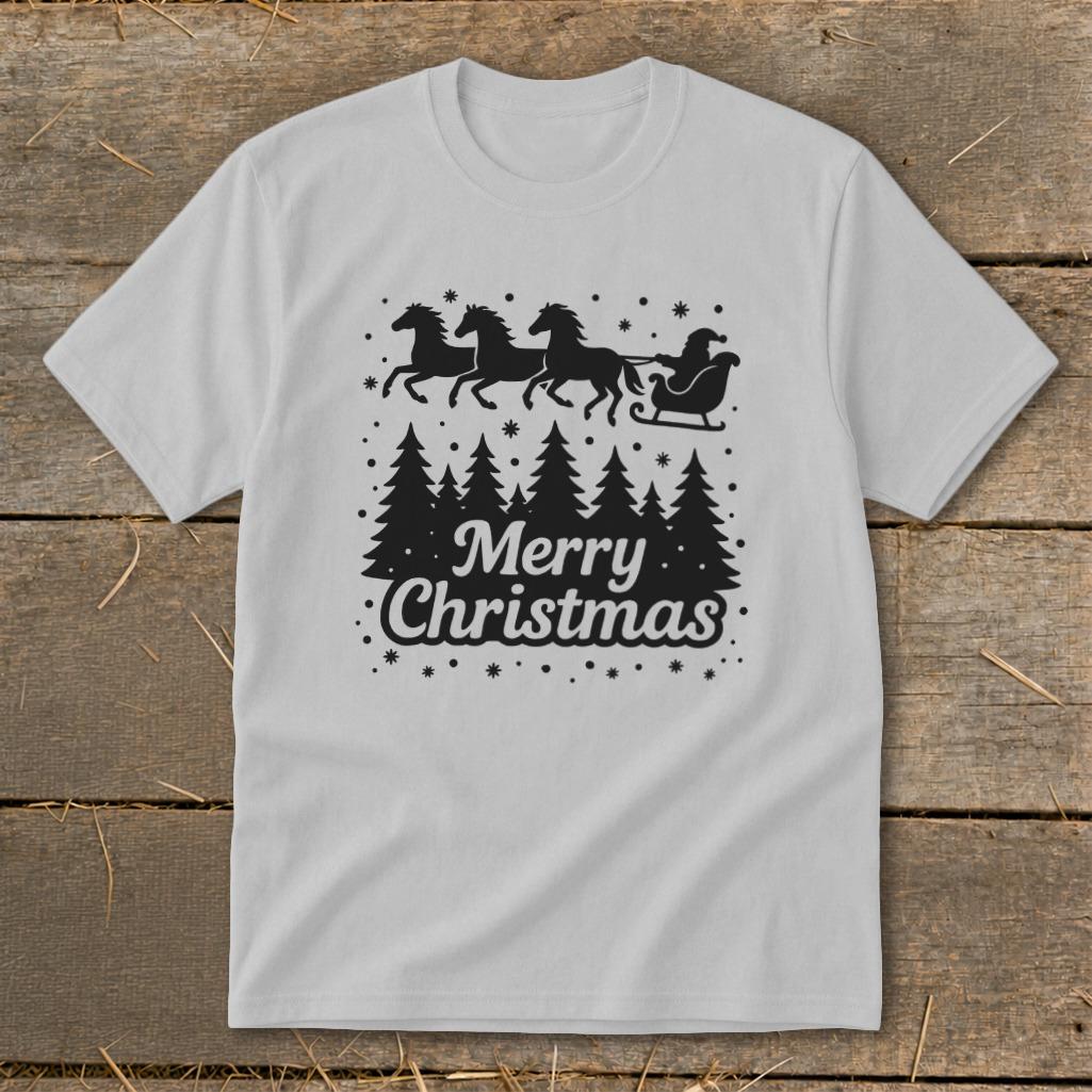 Santa's Horse Sleigh Youth Tee