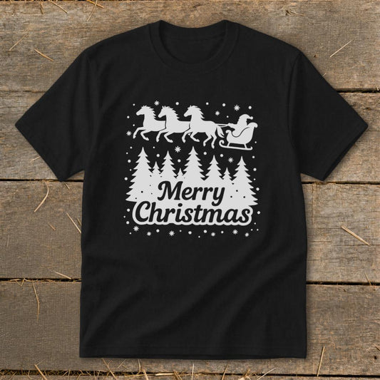 Santa's Horse Sleigh Youth Tee