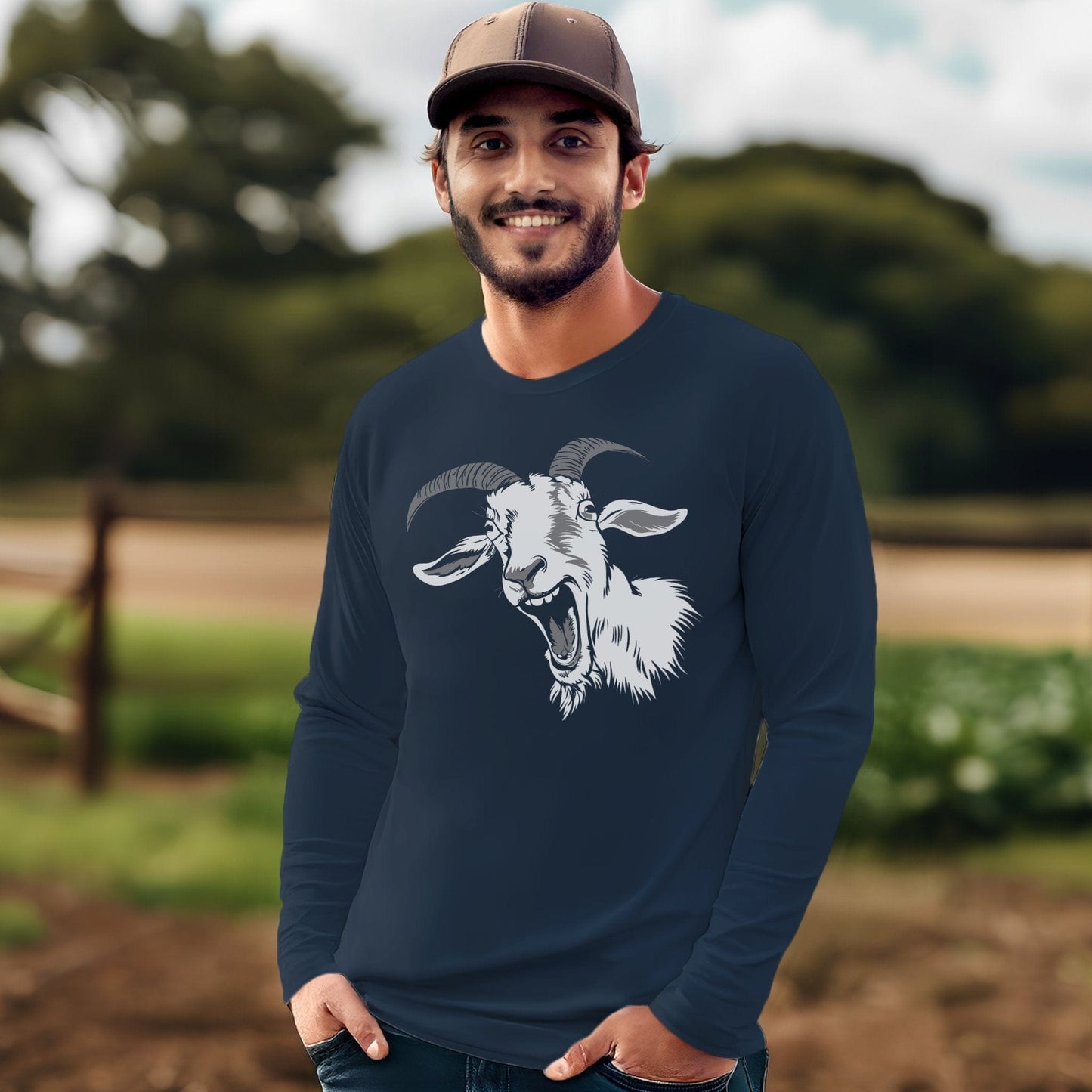 Screaming Goat Long Sleeve Tee