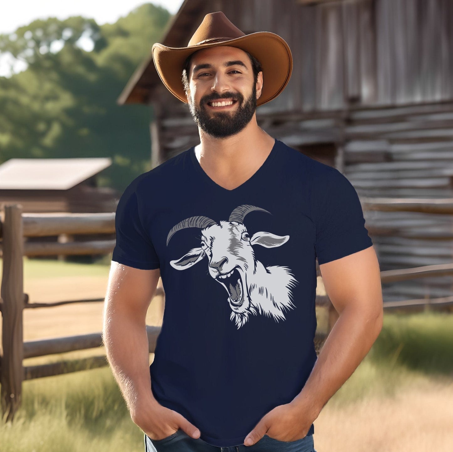 Screaming Goat V-neck