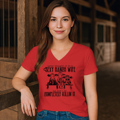 Sexy Ranch Wife V-neck